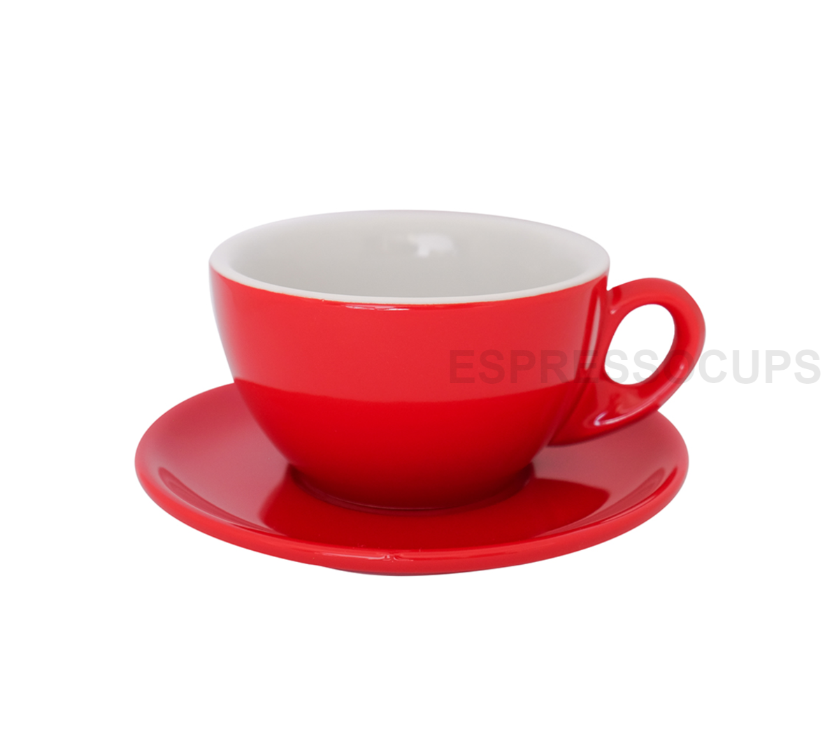 "ROSA" Latte Cups 300ml - red